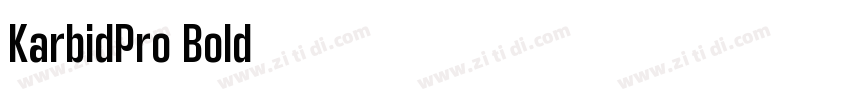 KarbidPro Bold字体转换